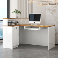 Comptoir d'angle de magasin, design luxueux haut de gamme, pour salon de beauté, bureau d'accueil simple, comptoir de caisse, comptoir de bar