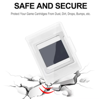 Étui de protection transparent en PP antichoc et portable pour cartouches de jeu 3DS/DS/DSi, boîte de rangement