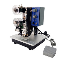 Machine de codage semi-automatique électrique à ruban, imprimante à chaud pour date d'expiration, numéro de lot, sachet en aluminium