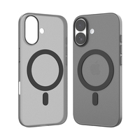 Coque de téléphone magnétique ultra mince 0.6MM givré translucide PP pour iPhone 17 Pro Max 17 Air Anit jaune anti-empreintes digitales