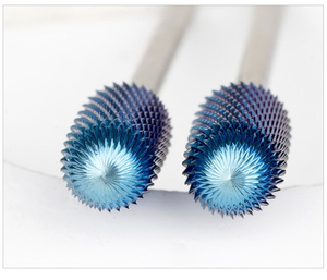3/32 Blue Coated Carbide Stainless Steel Nail <b>Drill</b> <b>Bit</b> Gel Removal Manicure Pedicure Salon Electric File Nail <b>Drill</b> <b>Bits</b> - Product Image 5