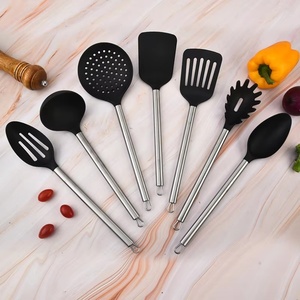 Ensemble d'ustensiles de cuisine en nylon et acier inoxydable de haute qualité, outils de cuisine, ensemble d'ustensiles de cuisine - Product Image 2