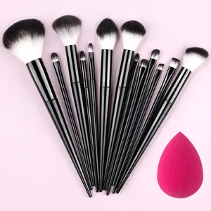 Ensemble de 8 à 20 pinceaux de maquillage doux et moelleux pour fard à paupières, détails, correcteur, blush, poudre libre, fond de teint, illuminateur – Outil de beauté - Product Image 4