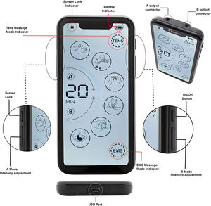 Kas relax ve ton masajı elektrik ems kas stimülatörü tedavi fizyoterapi darbe masaj ağrı kesici - Product Image 5