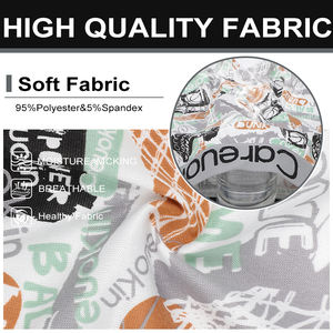 Novedad 2025, Ropa Interior Deportiva Ajustada Personalizada para Hombre, Transpirable, de Seda de Leche, Estampada, de Spandex y Poliéster, Tejida al por Mayor - Product Image 3