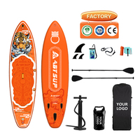 Planche de surf gonflable portable pour Stand Up Paddle (SUP) et Paddleboard (ISUP)