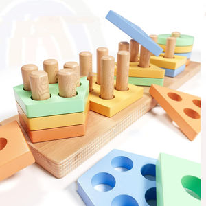 Jouets en bois pour enfants, cadeaux d'<span class=keywords><strong>anniversaire</strong></span> pour garçons et filles d'<span class=keywords><strong>un</strong></span> <span class=keywords><strong>an</strong></span> - Product Image 1