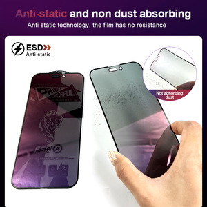 Protecteur d'écran en verre trempé anti-espion antistatique à changement progressif pour <span class=keywords><strong>iPhone</strong></span> 17 16 15 Pro Max Air - Product Image 2