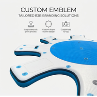 Plateforme flottante gonflable en gros, île aquatique multi-personnes en Drop Stitch, planche de SUP étoile, plateforme de yoga, tapis de yacht