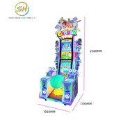 Nouveau modèle 2026 : Machine de jeu interactive à roue tournante à monnayeur avec distribution de tickets pour enfants