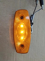 Lampe de signalisation latérale à 3 LED ambre rouge homologuée E-mark, 12V 24V, pour camion, remorque, bus, camion, caravane