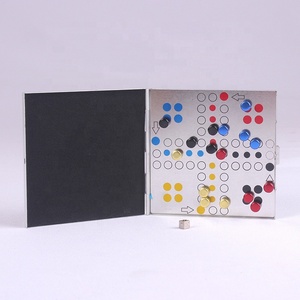 Boîte en étain magnétique portable, jeu <span class=keywords><strong>de</strong></span> <span class=keywords><strong>Ludo</strong></span> miniature, <span class=keywords><strong>jeux</strong></span> magnétiques <span class=keywords><strong>de</strong></span> voyage - Product Image 5