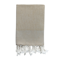 Serviette de bain en tissu éponge Peshkir Peshtemal à séchage rapide 45x90cm 17x35" Fabriquée à la main en Turquie Commerce équitable