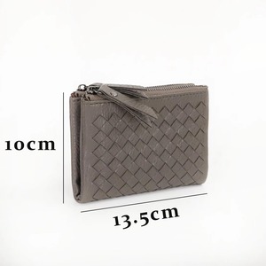 Portefeuille pliable pour femme en tissu PU, couleurs unies, avec fentes pour cartes, personnalisable avec logo, étui <span class=keywords><strong>porte</strong></span>-<span class=keywords><strong>monnaie</strong></span> - Product Image 5