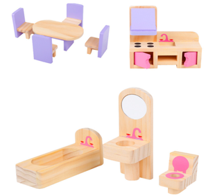 Set <span class=keywords><strong>de</strong></span> <span class=keywords><strong>Muñecas</strong></span> DIY, Rompecabezas <span class=keywords><strong>de</strong></span> Madera en Miniatura, Muebles en Miniatura para Habitación, Juguetes para Niños, <span class=keywords><strong>Casa</strong></span> <span class=keywords><strong>de</strong></span> <span class=keywords><strong>Muñecas</strong></span> para Niños, Regalo, Caja <span class=keywords><strong>de</strong></span> Color, Madera - Product Image 2