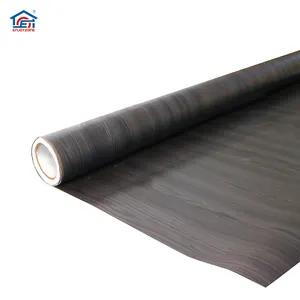 Papel tapiz 3d de pvc negro de lujo, efecto de madera y papel tapiz con textura de panel de madera, venta al por mayor