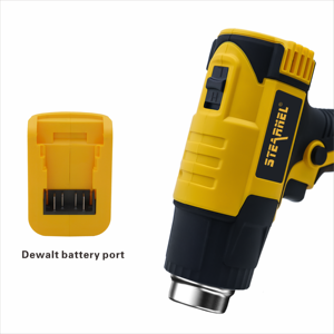 Compatible con <span class=keywords><strong>pistola</strong></span> de calor inalámbrica con batería Dewei <span class=keywords><strong>Makita</strong></span> de 20V con 4 boquillas para hacer tubos termorretráctiles DIY (sin baterías) - Product Image 6