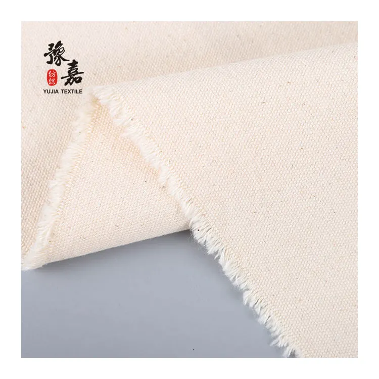 La Chine fabrique le tissu d'art de toile de canard de couleur blanche 100 coton 14oz avec le point