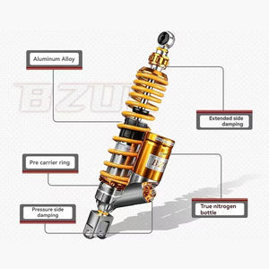 <span class=keywords><strong>Amortisseur</strong></span> arrière réglable JP102 380/410/420/435mm espacement des trous nouvel état pour les motos générales, y compris pour Honda Fo - Product Image 4