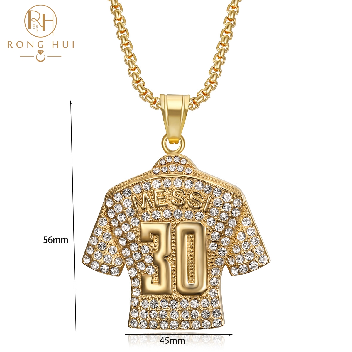 Pendentif unique doré