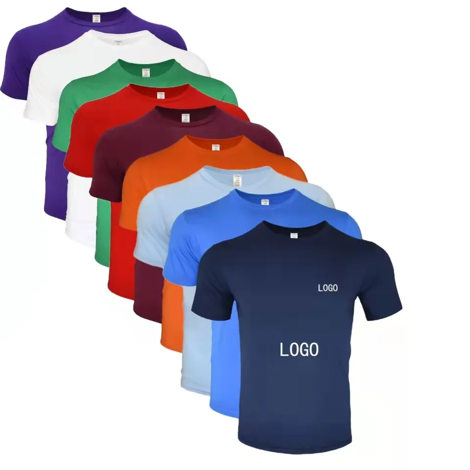 Kaus Pria Unisex Desain Logo Anda Sendiri Kaus Print Cut And Sew Wanita Polos Ukuran Ekstra Besar Ramah Lingkungan Berkelanjutan