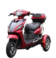 Tricycle Électrique Personnalisé pour Adultes à Carrosserie Ouverte, Scooter à 3 Roues 500W 60V 20Ah, Certification CE, Fourniture Directe Usine