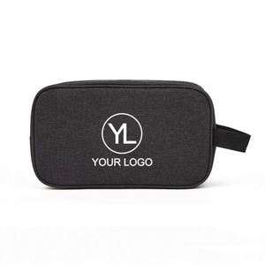 Pochette de toilette personnalisée avec logo, fermeture éclair, sac de soins personnels, trousse de toilette de voyage pour cadeaux d'événements - Product Image 1