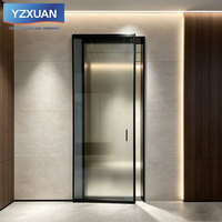 Porte coulissante en verre aluminium, simple couche, verre trempé 8 mm, étanche à l'eau et à l'humidité, porte de séparation intérieure pour cuisine