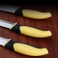 Ensemble de 6 couteaux de cuisine en acier inoxydable avec manche coloré et éplucheur, couteau de chef, outil pour légumes et fruits, vente en gros