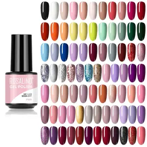 ROSALIND Odm Very Good Gel Costruttore Uv Vegan Glitter Ongle Professionnel Varnish Lacquer Semi Permanent Soak Off Nail Polish