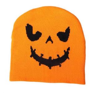 Hallows'Day Custom Halloween Pumpkin Knitted Beanie Bows Character Unisex Adult Comfortable Personalized Keep Warm Cap Halloween - Product Image 3