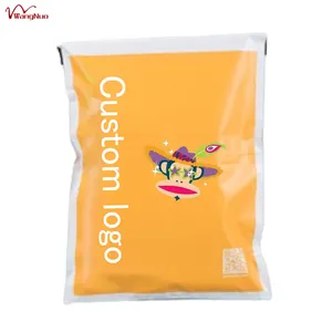Customized a4 c6 a6 large self seal black sticker packing list envelope polymailer packaging envelope
