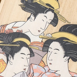 ชุดตะเกียบลายอุกิโยะเอะ 5 คู่ พร้อมกล่องไม้เพาโลเนีย - Product Image 4