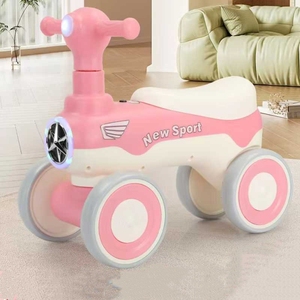 Bicicleta de Equilibrio para Niños de 1 a 6 Años, Juguete de Exterior sin Pedales, 4 Ruedas, Coche de Empuje para Niños - Product Image 4