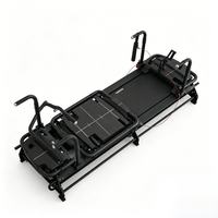 Appareil de Pilates Réformateur en Aluminium Super Résistant et Réglable, avec Ladder Barrel, Écologique et Portable, pour Entraînement Fitness en Studio et à Domicile