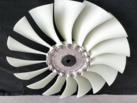 Ventilateur axial de refroidissement pour compresseur à vis, en nylon, 16 pales, en plastique, pour montage sur conduit de tour de refroidissement