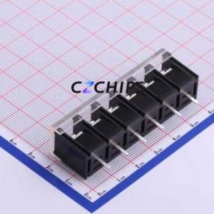 KF48C-9.5-6P Barrier Terminal Block Through hole Component (THT),P=9.5mm Connector With Cover Plate 9.5mm 1x6P Straight Pin - Product Image 2