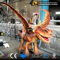 MY DINO Modèle de dragon volant réaliste, statue de dragon animatronique pour parc à thème