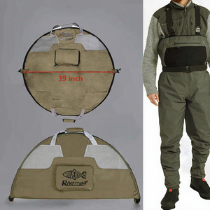 Sac à bottes de pêche et de chasse, à une couche, en maille ventilée, imperméable, en nylon 600D, 16x40x7 pouces, sac à dos multifonctionnel pour la pêche à la mouche, la randonnée - Product Image 3