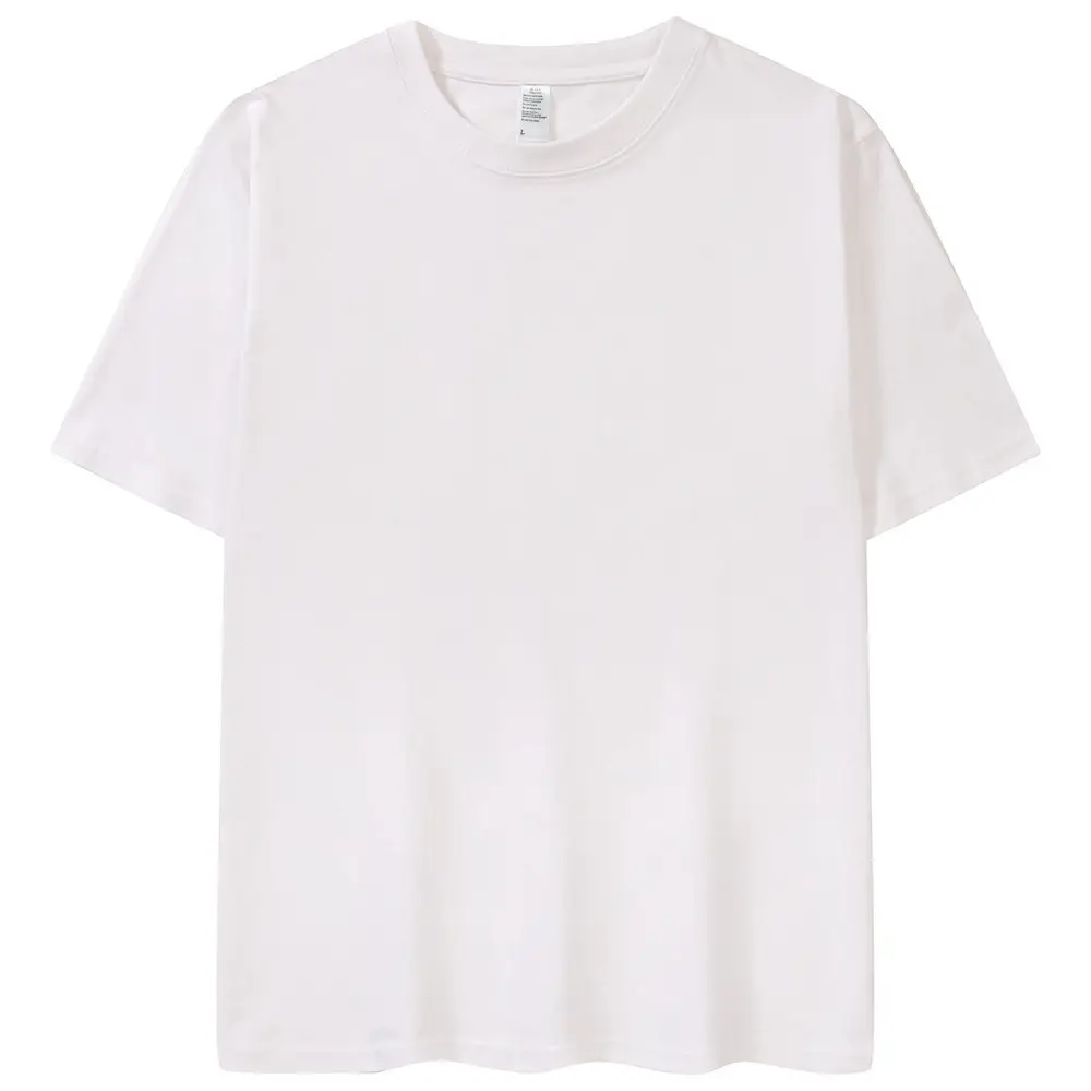 Loose Fit 300g T-shirt Custom Your Own Logo Mens 100% Cotton Heavy Cotton T Shirt