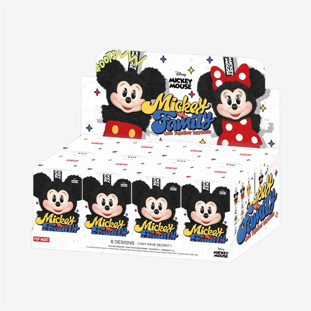 Authentic Original Dissnneyy Mickkeyy Family Series Figures Plush Toys Blind Box Cute Keychain Doll Mystery Boxes