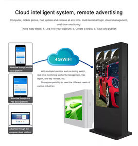 Kiosk Cảm Ứng Điện Dung Ngoài Trời Totem Màn Hình Năng Lượng Mặt Trời Hai Mặt Màn Hình Quảng Cáo Biển Báo Kỹ Thuật Số Ngoài Trời Màn Hình <span class=keywords><strong>LCD</strong></span> - Product Image 6