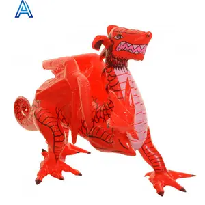 工厂定制设计印刷乙烯基聚氯乙烯吹气充气龙恐龙麒麟独角兽吉祥物玩具