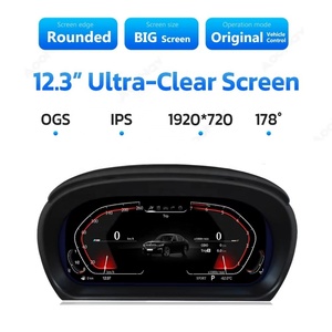 จอ LCD ดิจิตอลในรถยนต์ขนาด 12.3 นิ้ว สำหรับ BMW ซีรีส์ 3 รุ่น E90 E91 E92 E93 ปี 2004-2012 จอ LCD ดั้งเดิม พร้อมเครื่องเล่นสเตอริโอและมาตรวัดความเร็วเสมือนจริง - Product Image 4