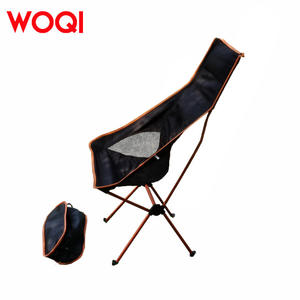 Chaise pliante d'extérieur Woqi en alliage d'aluminium, portable et légère, pour le camping et la pêche, couleur orange, 58,5 x 44 x 100,5 - Product Image 4