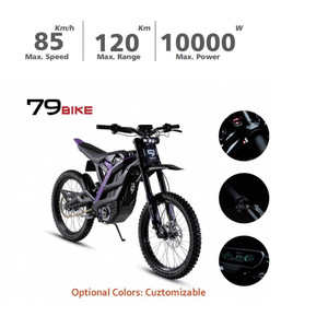 Motocicleta Eléctrica Todoterreno Profesional de 72V35Ah 8500W sin Escobillas, 90km/h, para Carreras de Resistencia, Competencias en Bosques y Motocross al Aire Libre - Product Image 4