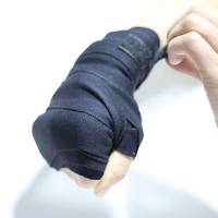 Bandages de boxe en coton TOPN avec logo personnalisé, 5 m, élastiques, pour Muay Thai et Kickboxing, respirants, absorbant la transpiration, protection CE