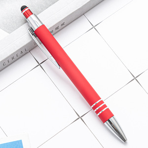 Promotional Sports Design Metal Matte Finishing Celena for Soft Touch Pen Custom Logo Ballpoint Pens - Product Image 4