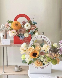 SHJY Porta Bouquet Rettangolare in Carta e Cesti per Fiori - Decorazioni Portatili per Feste di Halloween, Diwali e Capodanno - Product Image 5