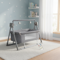 Berceau Électrique Multifonction Pliable pour Bébé avec Musique, Moustiquaire et Balançoire Électronique – Modèle CN/HEB